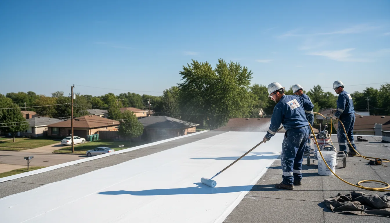 Commercial roof coating in Valparaiso, IN near me